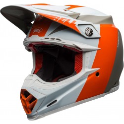 Casque Bell Moto-9 CARBON FLEX DIVISION Orange/Blanc