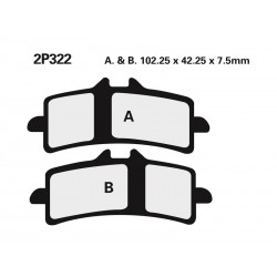 Plaquettes de frein NISSIN- 1000 RSV4 RR 2015-2021