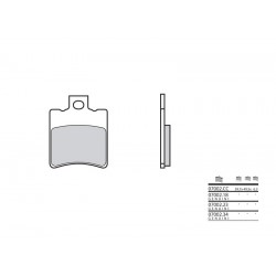 Plaquettes de frein BREMBO- 50 CHRONO 13 1994-1999