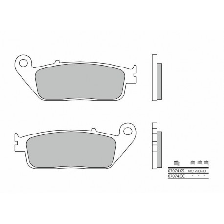 Plaquettes de frein BREMBO- FES 125 S-WING 2007-2011