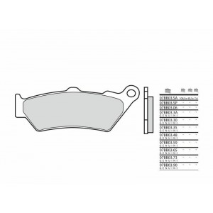 Plaquettes de frein BREMBO- NTV 650 DEAUVILLE 1998-2000