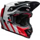 Casque Bell Moto-9S Flex Hello Cousteau Stripes Gloss White/Red