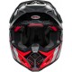 Casque Bell Moto-9S Flex Hello Cousteau Stripes Gloss White/Red