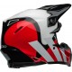 Casque Bell Moto-9S Flex Hello Cousteau Stripes Gloss White/Red