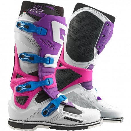 BOTTES MOTOCROSS GAERNE SG-22 Violet / Blanc