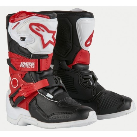 Botte Alpinestars Tech 3S White Black Bright Red