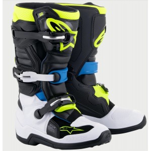 Botte Alpinestars Tech 7S Black Enamel Blue Yellow Fluo