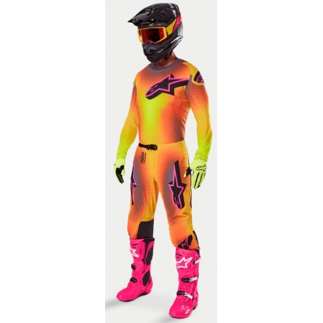 Tenue Alpinestars 2025 Supertech Lipan Yellow Pink